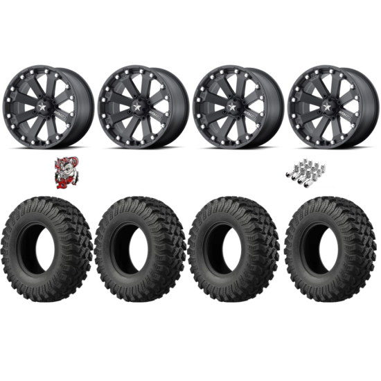EFX MotoRally 30-10-14 Tires on MSA M20 Kore Wheels