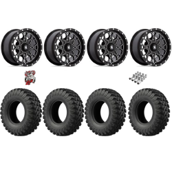 EFX MotoRally 32-10-15 Tires on MSA M45 Portal Gloss Black Milled Wheels