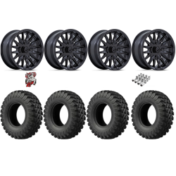 EFX MotoRally 28-10-14 Tires on MSA M49 Creed Matte Black Wheels