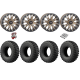 EFX MotoRally 28-10-14 Tires on SB-4 Bronze Beadlock Wheels