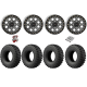 EFX MotoRally 30-10-14 Tires on SB-7 Matte Titanium Beadlock Wheels