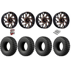 EFX MotoRally 37-10-18 Tires on Fuel Runner Candy Orange Wheels