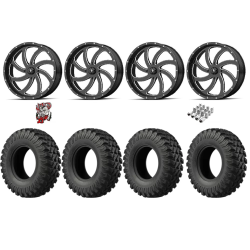 EFX MotoRally 37-10-18 Tires on MSA M36 Switch Gloss Black Milled Wheels