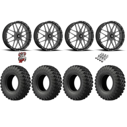 EFX MotoRally 35-10-18 Tires on MSA M45 Portal Gloss Black Milled Wheels