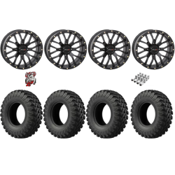 EFX MotoRally 37-10-18 Tires on ST-3 Matte Black Wheels