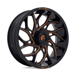BKT TR 171 37-9.5-20 Tires on Fuel Runner Candy Orange Wheels