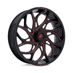 BKT TR 171 37-8.3-22 Tires on Fuel Runner Candy Red Wheels