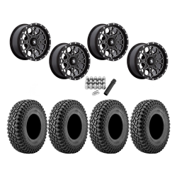 Incursion A/T 30x10-14 Tires on MSA M45 Portal Gloss Black Milled Wheels