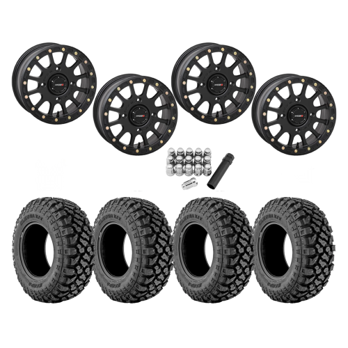Kenda Klever X/T 30x10-14 Tires on SB-5 Matte Black Beadlock Wheels