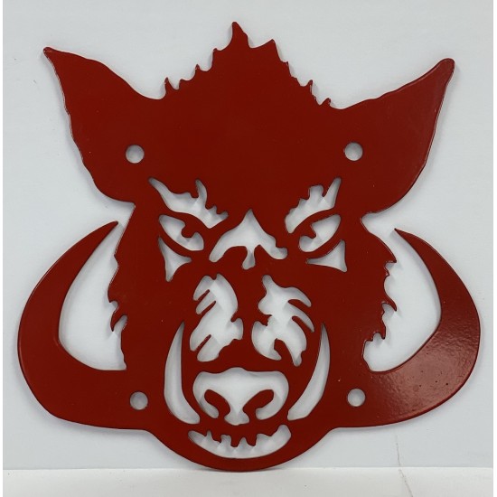 Red Boar Logo Plate for Wild Boar Radiator Relocation Kit