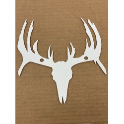 White Deer Logo Plate for Wild Boar Radiator Relocation Kit