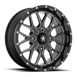 MSA M45 Portal Gloss Black Milled 18x7 Wheel/Rim