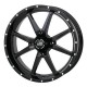 BKT AT 171 38-10-20 Tires on Frontline 556 Gloss Black Wheels