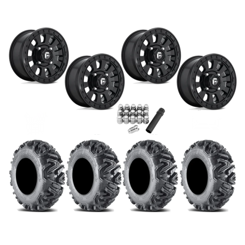 EFX MotoMTC 30x10-14 Tires on Fuel Tactic Matte Black Wheels