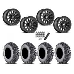 EFX MotoMTC 30x10-14 Tires on Fuel Vector Matte Black Wheels