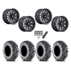 EFX MotoMTC 30x10-14 Tires on MSA M49 Creed Matte Black & Machined Wheels