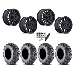 EFX MotoMTC 30x10-14 Tires on MSA M49 Creed Matte Black Wheels