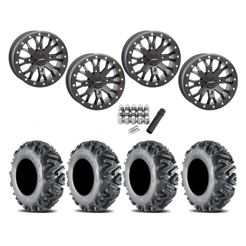 EFX MotoMTC 30x10-14 Tires on ST-3 Matte Black Wheels