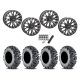 EFX MotoMTC 30x10-14 Tires on ST-3 Matte Black Wheels