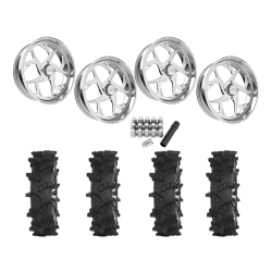High Lifter Outlaw Max 40x10-24 Tires on JTX Forged Bio Polished Wheels