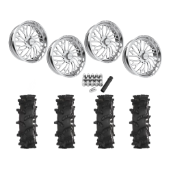 High Lifter Outlaw Max 40x10-24 Tires on JTX Forged Lotus Polished Wheels