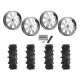 High Lifter Outlaw Max 44x10-24 Tires on KG1 Forged KU034 H8ter Polished Wheels