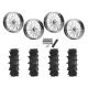 High Lifter Outlaw Max 40x10-24 Tires on KG1 Forged KU038 Javelin Polished Wheels