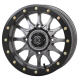 Frontline 223 Gunmetal Gray 14x7 Beadlock Wheels/Rims (Full Set)