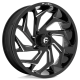 Assassinator Mud Tires 50x12-24 on Fuel Reaction Gloss Black Milled Wheels