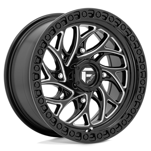 Frontline ACP 33x12-15 (10ply) Tires on Fuel Runner Gloss Black Milled (15x10) Wheels