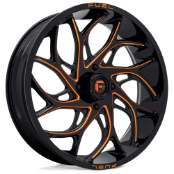 Assassinator Mud Tires 50x12-24 on Fuel Runner Candy Orange Wheels