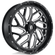 Assassinator Mud Tires 50x12-24 on Fuel Triton Gloss Black Milled Wheels