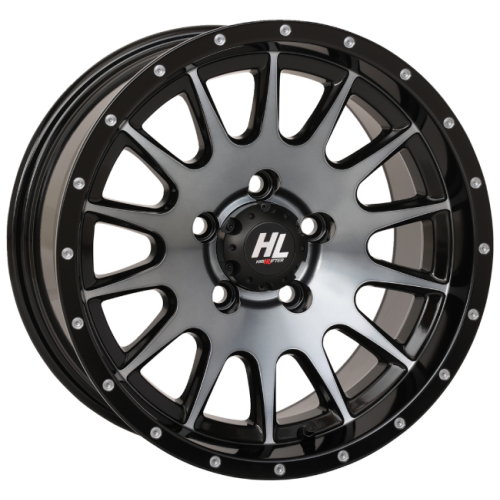 EFX MotoRavage 30x10-15 (8ply) Radial Tires on High Lifter HL25 Dark Tint Grey Wheels