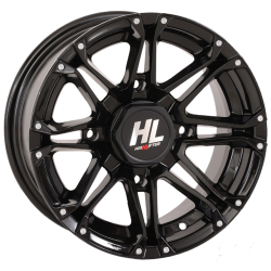 Quadboss QBT889 30x10-14 (8ply) Radial Tires on HL3 Gloss Black Wheels