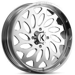 Assassinator Mud Tires 50x12-24 on KG1 Forged KU007 Lotus Polished Wheels