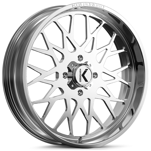 Assassinator Mud Tires 40x10-24 on KG1 Forged KU019 Torture Polished Wheels