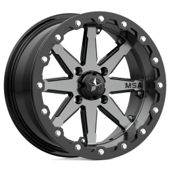 EFX MotoRavage 30x10-15 (8ply) Radial Tires on MSA M21 Lok Gunmetal Beadlock Wheels