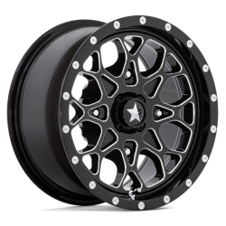 Maxxis Carnivore RT 30x10-14 (8ply) Radial Tires on MSA M45 Portal Gloss Black Milled Wheels