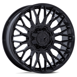 EFX MotoRavage 30x10-15 (8ply) Radial Tires on MSA M50 Clubber Gloss Black Wheels