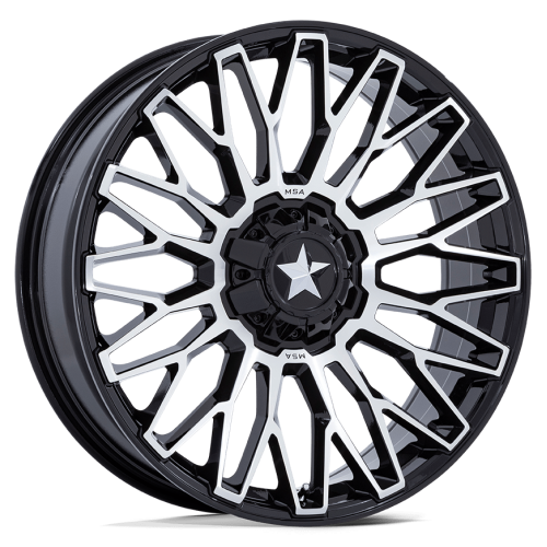 Nitto Ridge Grappler LT275/60R20 (10ply) Tires on MSA M50 Clubber Machined Wheels
