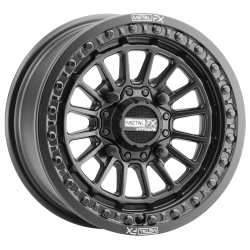 EFX MotoRavage 30x10-15 (8ply) Radial Tires on Metal FX Delta Satin Black Beadlock Wheels