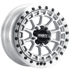 EFX MotoRavage 30x10-15 (8ply) Radial Tires on Metal FX Outlaw Raw Beadlock Wheels