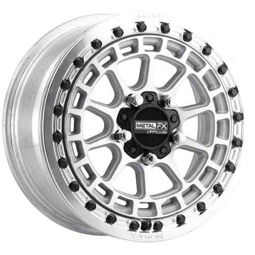 EFX MotoRavage 30x10-15 (8ply) Radial Tires on Metal FX Outlaw Raw Beadlock Wheels