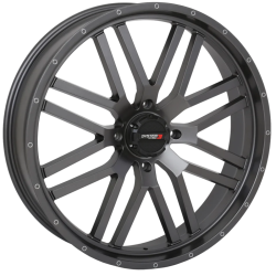 Assassinator Mud Tires 50x12-24 on System 3 Offroad ST-3 Gunmetal Grey Wheels