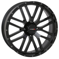 Assassinator Mud Tires 50x12-24 on System 3 Offroad ST-3 Matte Black Wheels