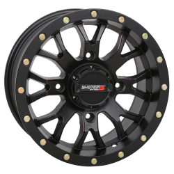 Quadboss QBT889 30x10-14 (8ply) Radial Tires on System 3 Offroad ST-3 Matte Black Wheels