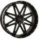 System 3 XT400W 40x12-24 Tires on ST-7 Gloss Black (24x9) Wheels