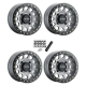 Method 401 UTV Beadlock Titanium - Matte Black 15x7 Wheel/Rim (Full Set)
