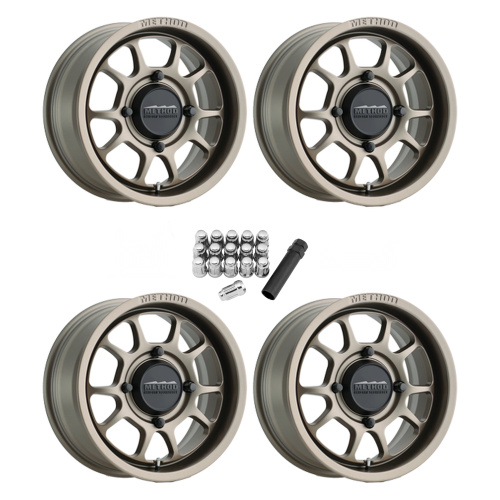 Method 409 UTV Bead Grip Steel Grey 15x7 Wheel/Rim (Full Set)