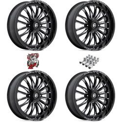 Fuel Off Road Arc Gloss Black & Milled 24x7 Wheels/Rims (Full Set)